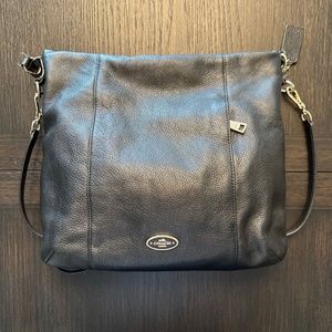 Women’s Black Pebble Leather Coach Crossbody